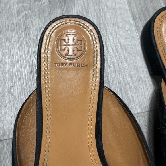 Tory Burch Women's Rosalind Pointed Toe Mules in Black - Picture 4 of 7